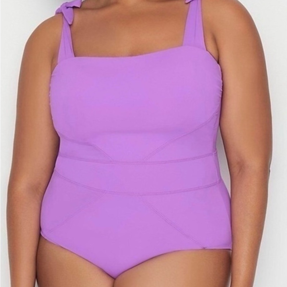 Becca Etc  Plus Size‎ Color Code One Piece Swimsuit, Size 2X (20-22)